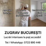 Zugravi Bucuresti, vopsitorii interioare rapide, pret de la 18 lei/mp